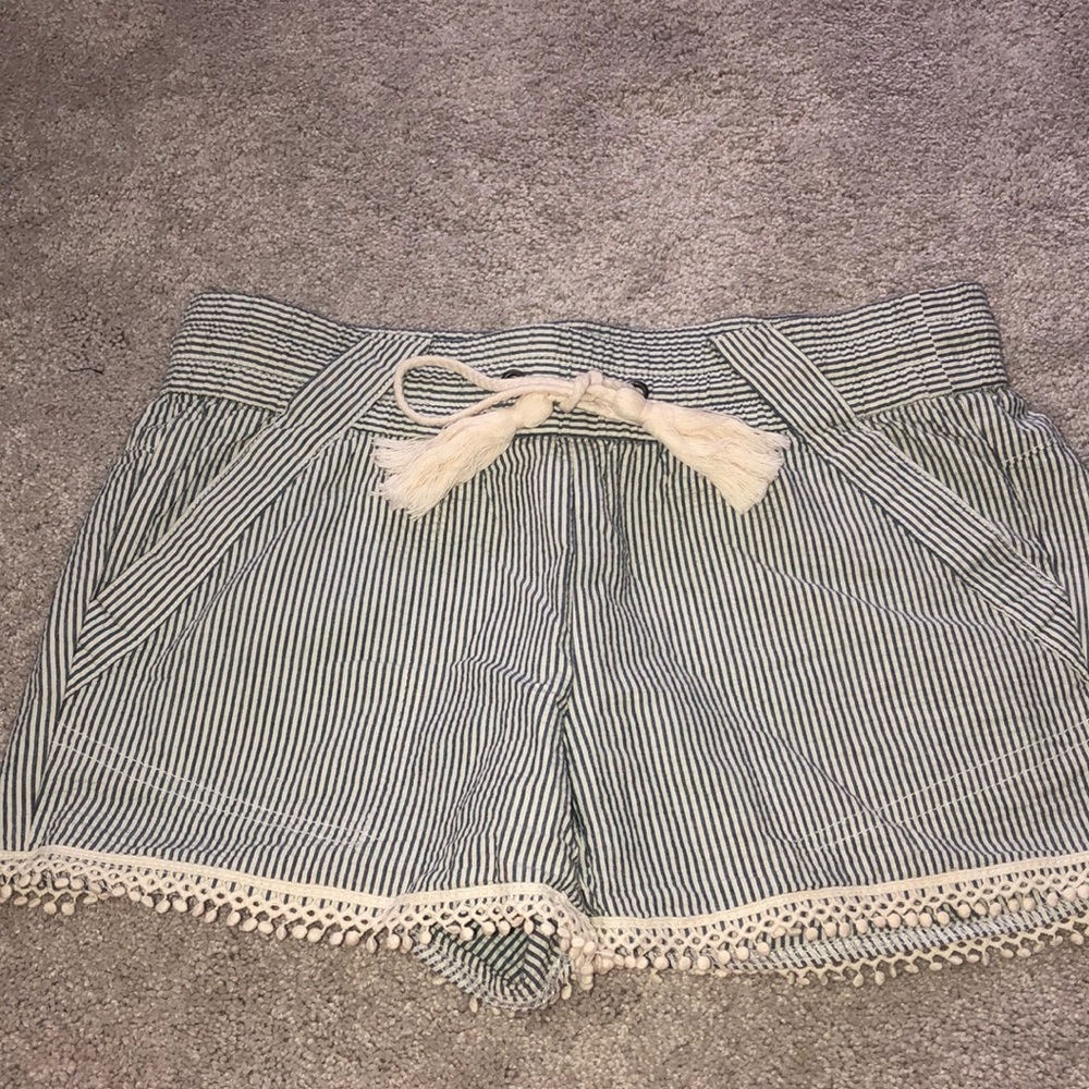 Seersucker Pinstripe Shorts